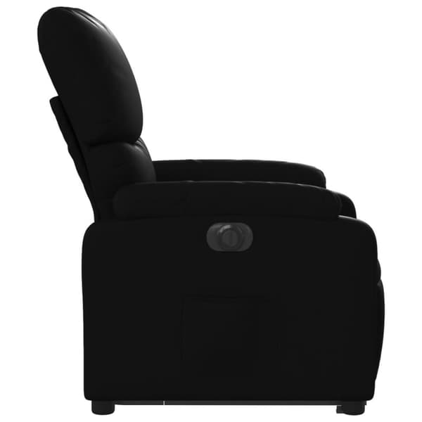 vidaXL Reclinerfåtölj med uppresningshjälp svart konstläder