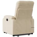 Miniatyrbillede 4 af 8: vidaXL massagestol med løftefunktion mikrofiberstof cremefarvet