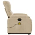Miniatyrbillede 8 af 8: vidaXL massagestol med løftefunktion mikrofiberstof cremefarvet