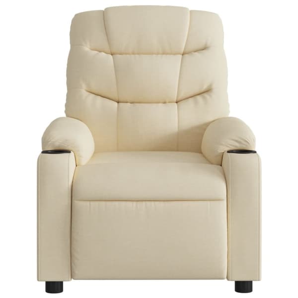 vidaXL massagestol stof cremefarvet