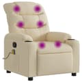 Miniatyrbillede 1 af 11: vidaXL massagestol stof cremefarvet