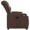 Miniatyrbild 10 av 11: vidaXL Reclinerfåtölj med uppresningshjälp brun konstläder