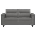 Miniatyrbillede 3 af 8: vidaXL 2-personers sofa 120 cm mikrofiberstof mørkegrå
