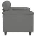 Miniatyrbillede 4 af 8: vidaXL 2-personers sofa 120 cm mikrofiberstof mørkegrå