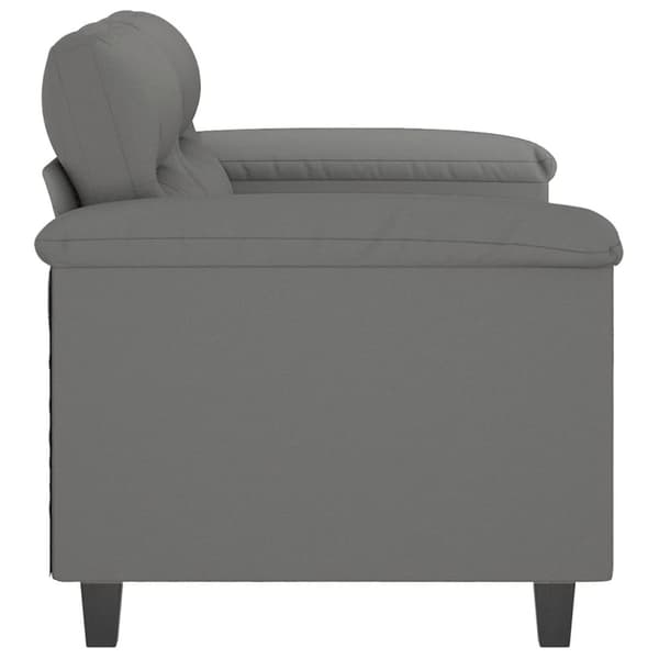 vidaXL 2-personers sofa 120 cm mikrofiberstof mørkegrå