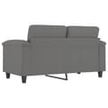 Miniatyrbillede 5 af 8: vidaXL 2-personers sofa 120 cm mikrofiberstof mørkegrå