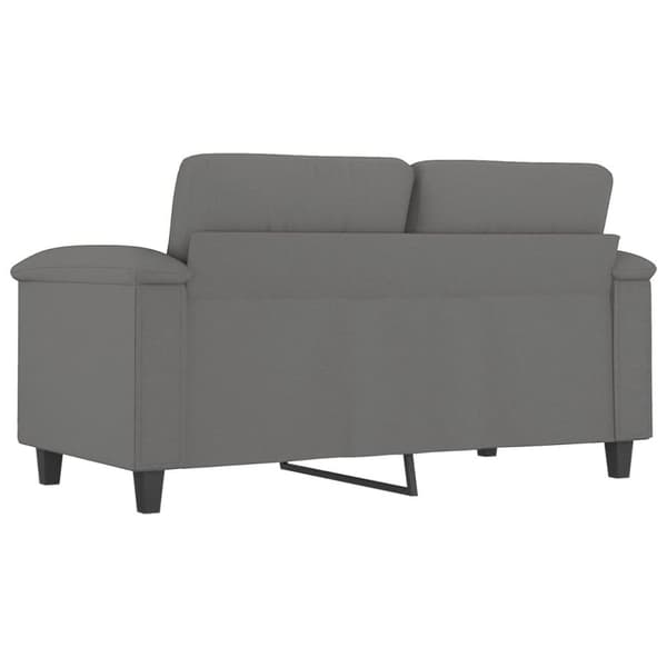 vidaXL 2-personers sofa 120 cm mikrofiberstof mørkegrå