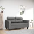 Miniatyrbillede 1 af 8: vidaXL 2-personers sofa 120 cm mikrofiberstof mørkegrå