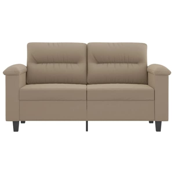 vidaXL 2-sitssoffa taupe 120 cm mikrofibertyg