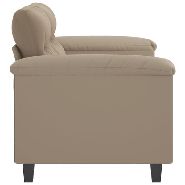 vidaXL 2-sitssoffa taupe 120 cm mikrofibertyg