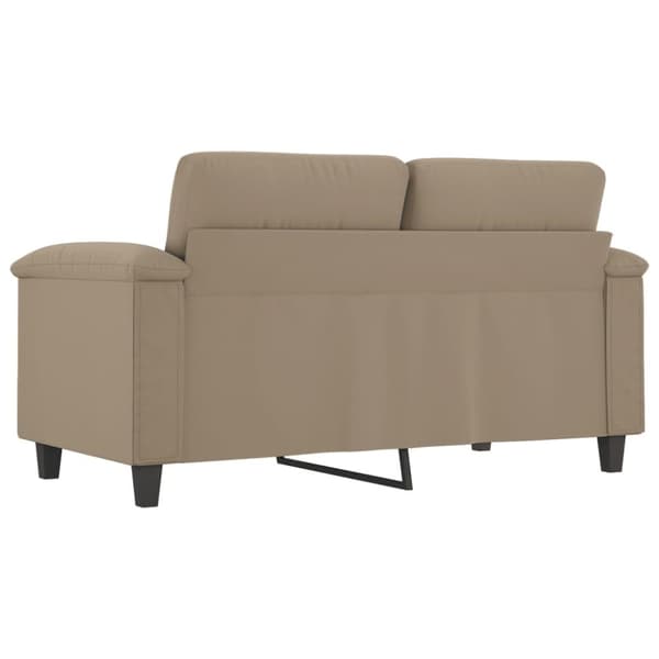 vidaXL 2-sitssoffa taupe 120 cm mikrofibertyg