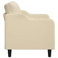 Miniatyrbillede 3 af 8: vidaXL 2-personers sofa 140 cm stof cremefarvet