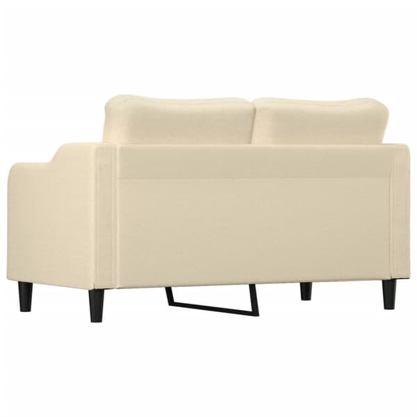 vidaXL 2-personers sofa 140 cm stof cremefarvet
