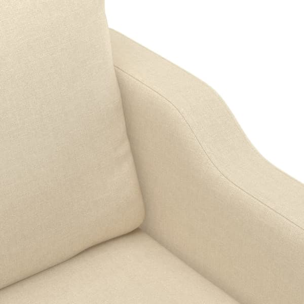 vidaXL 2-personers sofa 140 cm stof cremefarvet