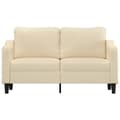 Miniatyrbillede 2 af 8: vidaXL 2-personers sofa 140 cm stof cremefarvet