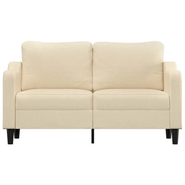 vidaXL 2-personers sofa 140 cm stof cremefarvet