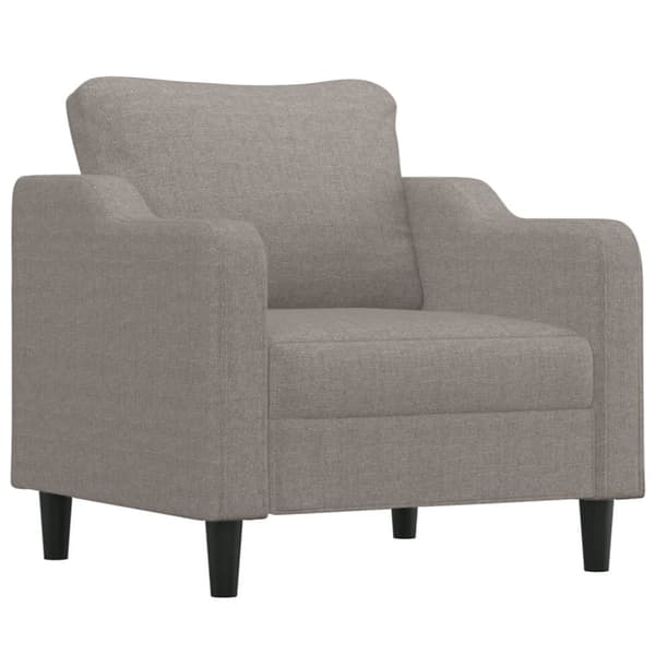 vidaXL sofasæt 3 dele med hynder stof gråbrun