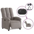 Miniatyrbild 6 av 11: vidaXL Elektrisk reclinerfåtölj taupe tyg
