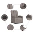 Miniatyrbild 8 av 11: vidaXL Elektrisk reclinerfåtölj taupe tyg