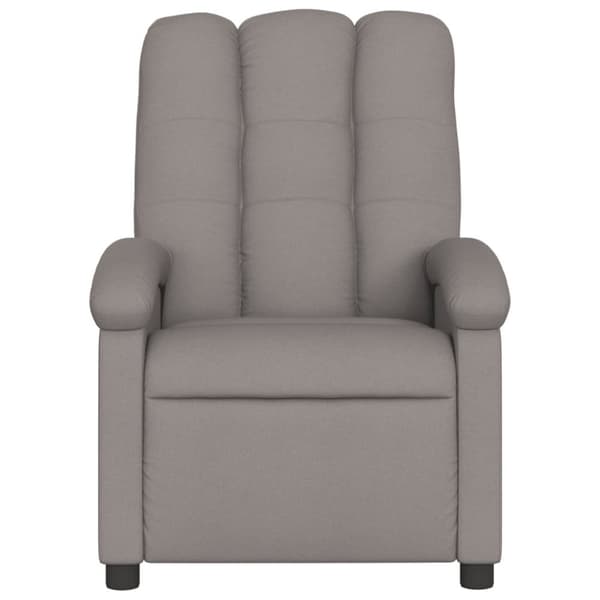 vidaXL Elektrisk reclinerfåtölj taupe tyg