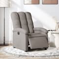 Miniatyrbild 1 av 11: vidaXL Elektrisk reclinerfåtölj taupe tyg