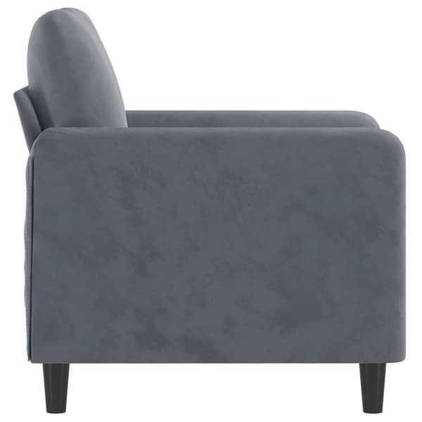 vidaXL lænestol 60 cm velour mørkegrå