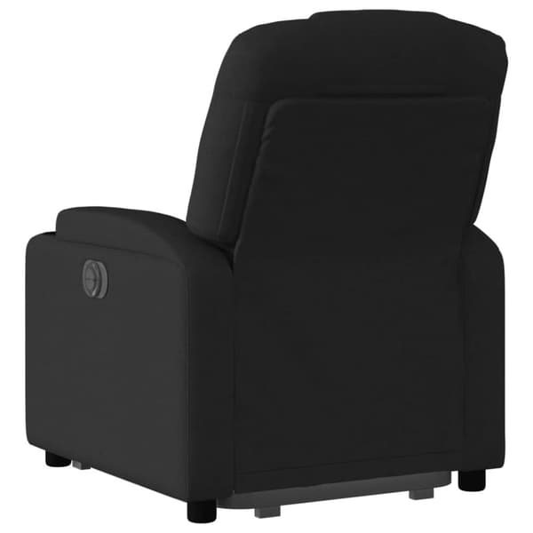 vidaXL Reclinerfåtölj med uppresningshjälp svart tyg