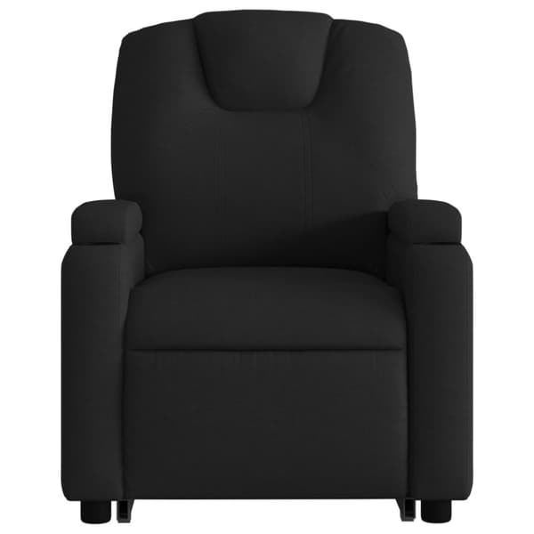 vidaXL Reclinerfåtölj med uppresningshjälp svart tyg