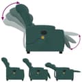Miniatyrbild 4 av 11: vidaXL Massagefåtölj mörkgrön tyg
