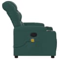 Miniatyrbild 7 av 11: vidaXL Massagefåtölj mörkgrön tyg
