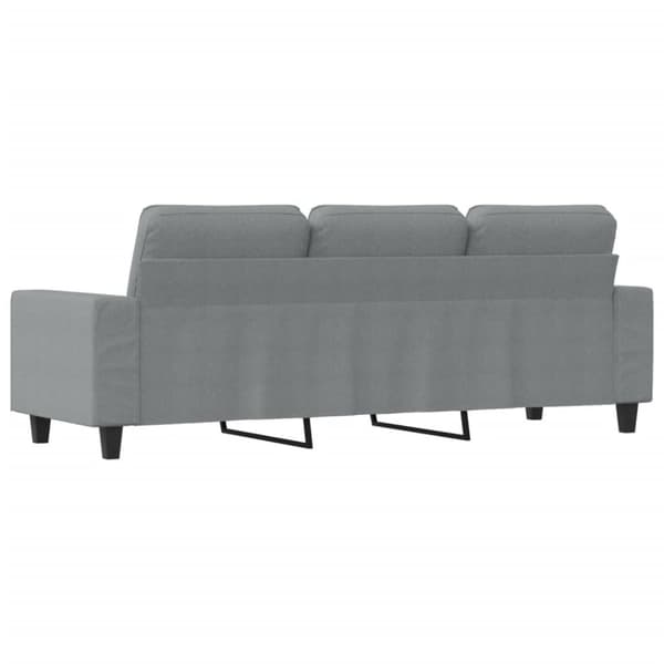 vidaXL 3-sitssoffa ljusgrå 180 cm tyg