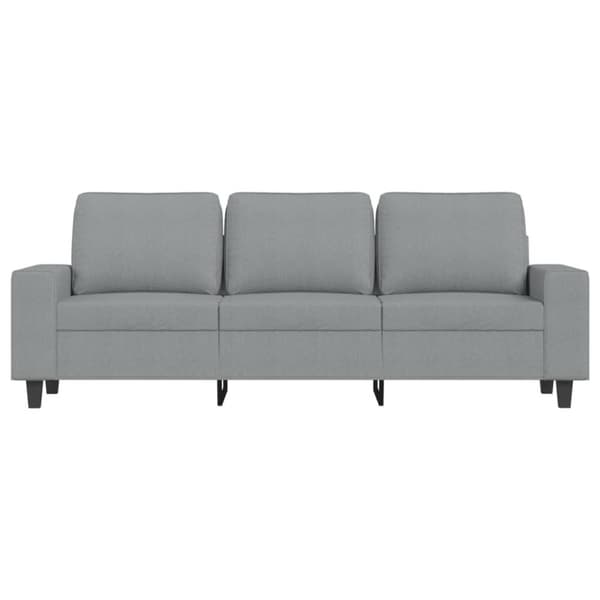 vidaXL 3-sitssoffa ljusgrå 180 cm tyg