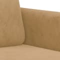 Miniatyrbillede 5 af 8: vidaXL 2-personers sofa 140 cm fløjl brun