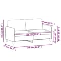 Miniatyrbillede 7 af 8: vidaXL 2-personers sofa 140 cm fløjl brun