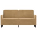 Miniatyrbillede 2 af 8: vidaXL 2-personers sofa 140 cm fløjl brun