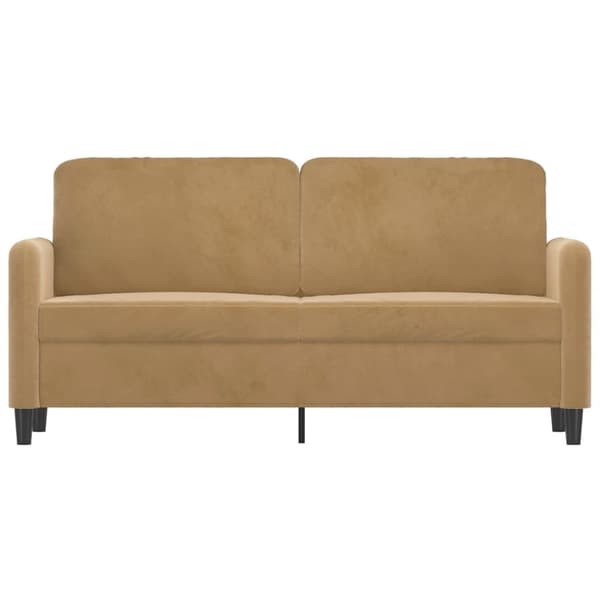 vidaXL 2-personers sofa 140 cm fløjl brun