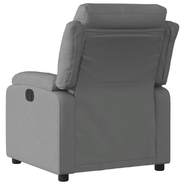 vidaXL Reclinerfåtölj mörkgrå tyg