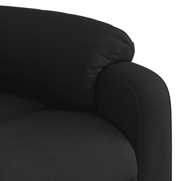 vidaXL elektrisk massagestol med løftefunktion stof sort