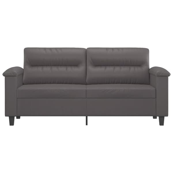 vidaXL 2-personers sofa 140 cm kunstlæder grå