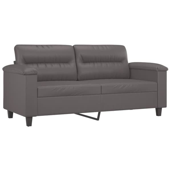 vidaXL 2-personers sofa 140 cm kunstlæder grå