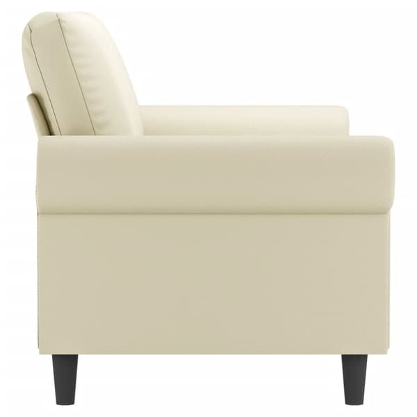 vidaXL 2-personers sofa 140 cm kunstlæder cremefarvet