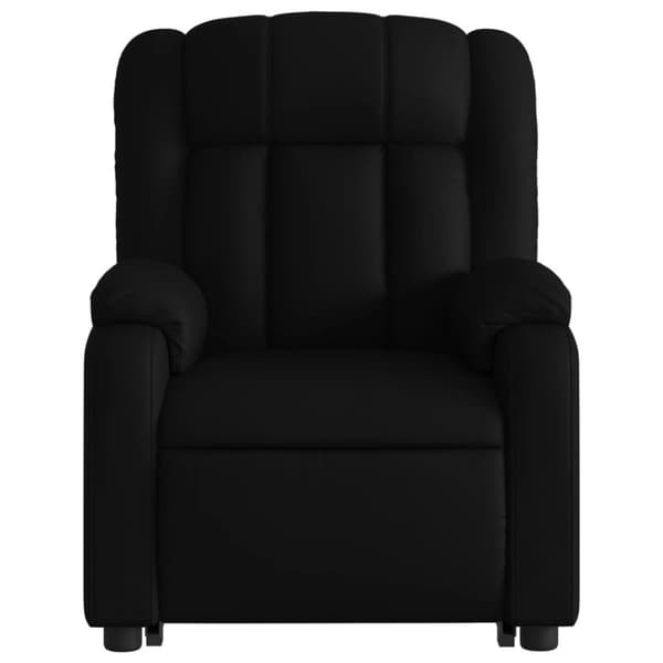 vidaXL Massagefåtölj med uppresningshjälp svart konstläder