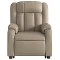 Miniatyrbild 7 av 11: vidaXL Reclinerfåtölj med uppresningshjälp cappuccino konstläder