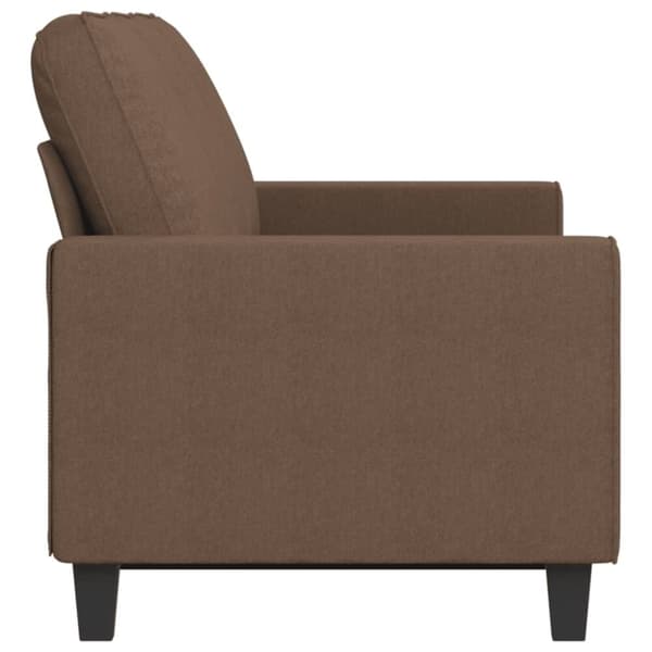 vidaXL 3-sitssoffa brun 180 cm tyg