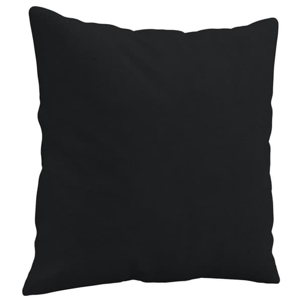 vidaXL 2-sitssoffa med prydnadskuddar svart 140 cm mikrofibertyg