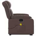 Miniatyrbild 8 av 11: vidaXL Massagefåtölj med uppresningshjälp brun konstläder