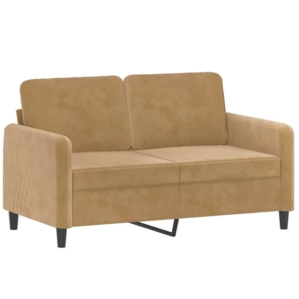vidaXL sofasæt 2 dele med puder velour brun