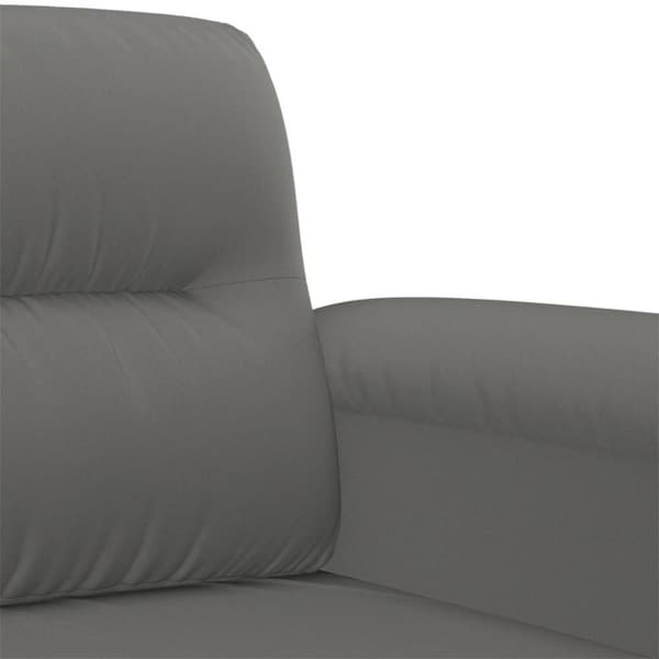 vidaXL Fåtölj mörkgrå 60 cm mikrofibertyg