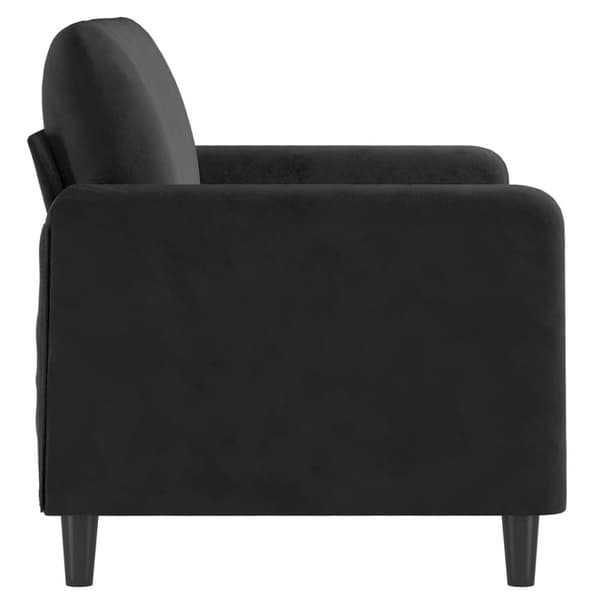 vidaXL 2-sitssoffa ljusgrå Svart 120 cm sammet