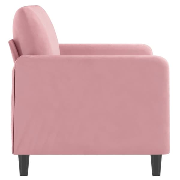 vidaXL 2-personers sofa 120 cm fløjl lyserød